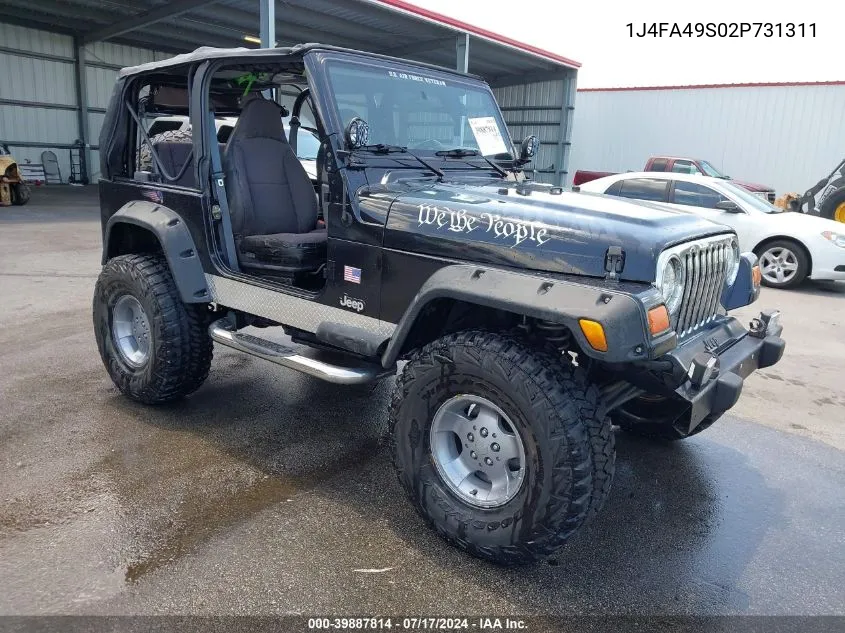 1J4FA49S02P731311 2002 Jeep Wrangler Sport