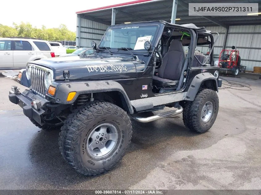 2002 Jeep Wrangler Sport VIN: 1J4FA49S02P731311 Lot: 39887814