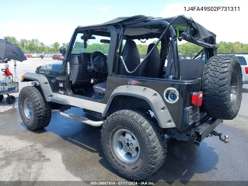 1J4FA49S02P731311 2002 Jeep Wrangler Sport