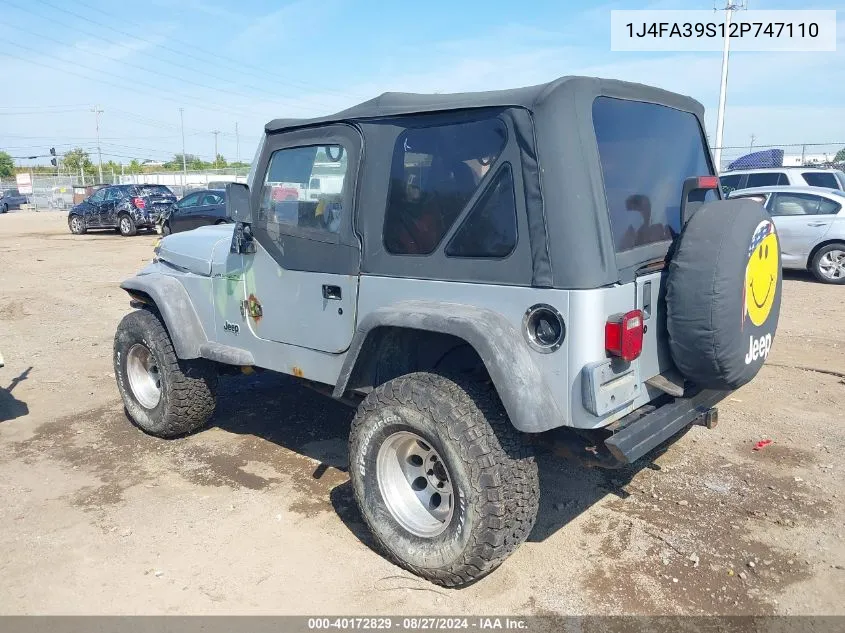 1J4FA39S12P747110 2002 Jeep Wrangler X