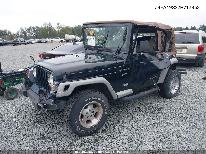 2002 Jeep Wrangler Sport VIN: 1J4FA49S22P717863 Lot: 40339879