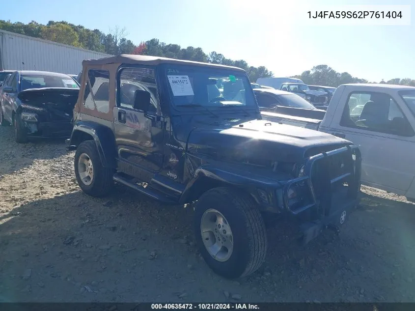 1J4FA59S62P761404 2002 Jeep Wrangler Sahara