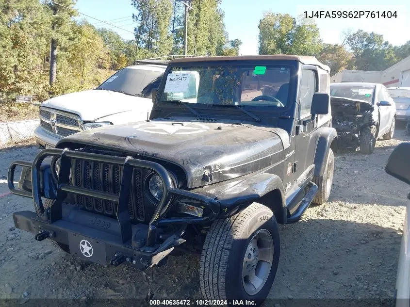 1J4FA59S62P761404 2002 Jeep Wrangler Sahara