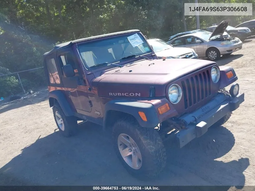 1J4FA69S63P306608 2003 Jeep Wrangler Rubicon