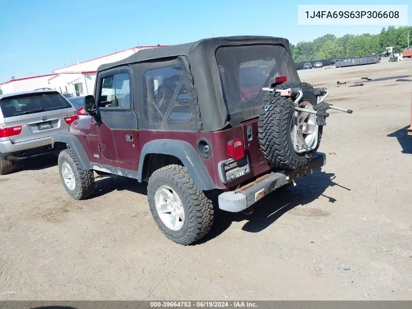 1J4FA69S63P306608 2003 Jeep Wrangler Rubicon