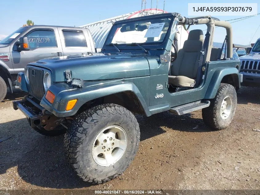 1J4FA59S93P307679 2003 Jeep Wrangler Sahara