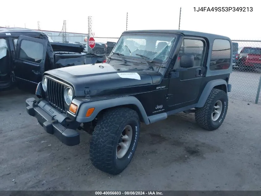 1J4FA49S53P349213 2003 Jeep Wrangler Sport