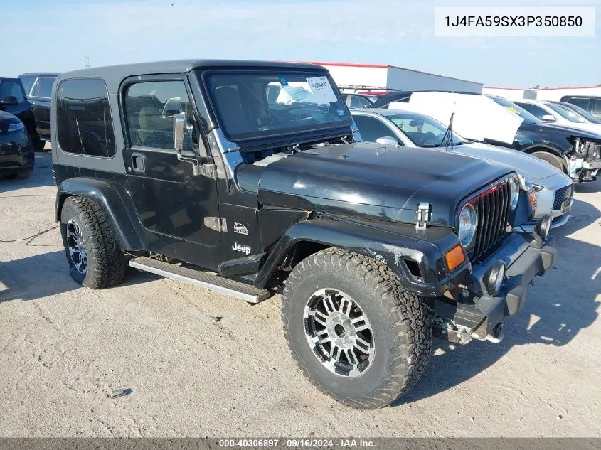 1J4FA59SX3P350850 2003 Jeep Wrangler Sahara