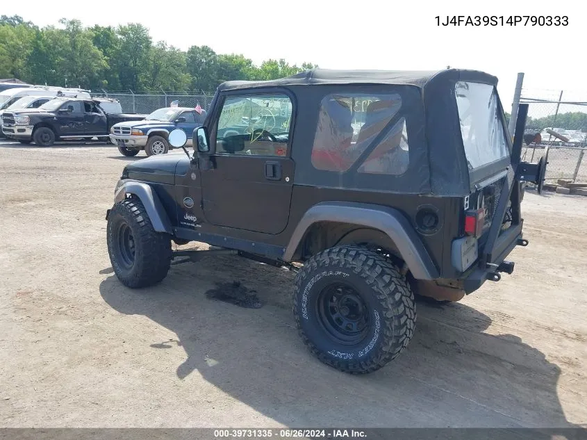 1J4FA39S14P790333 2004 Jeep Wrangler X