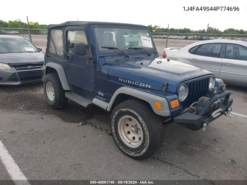 2004 Jeep Wrangler Sport VIN: 1J4FA49S44P774696 Lot: 40091748