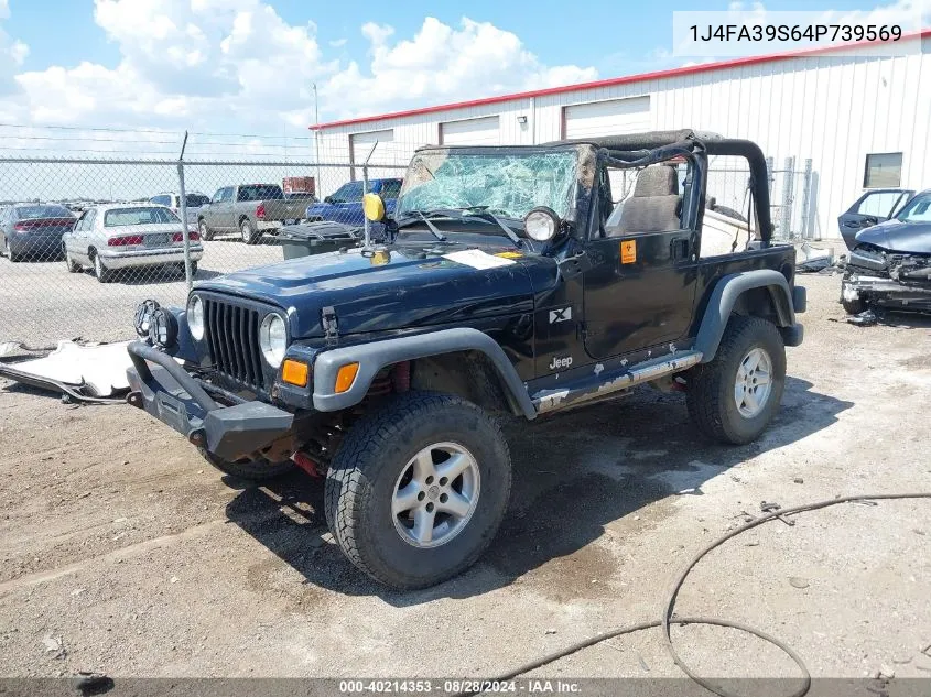 1J4FA39S64P739569 2004 Jeep Wrangler X