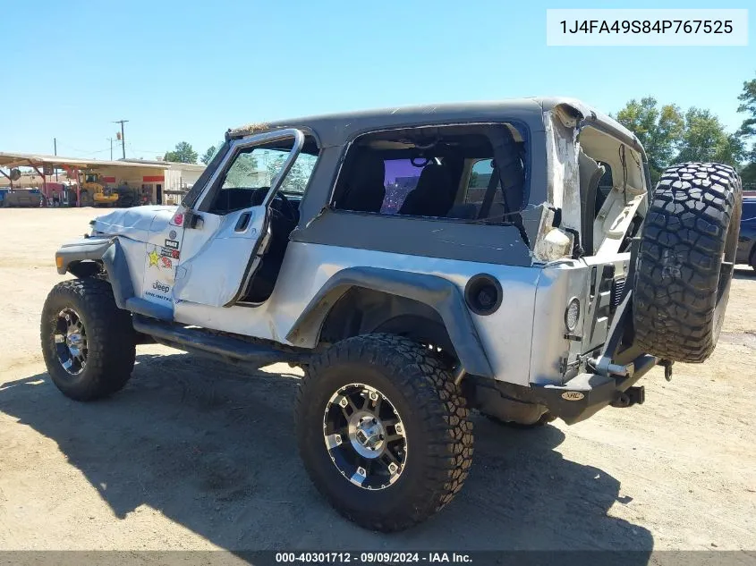 1J4FA49S84P767525 2004 Jeep Wrangler Unlimited