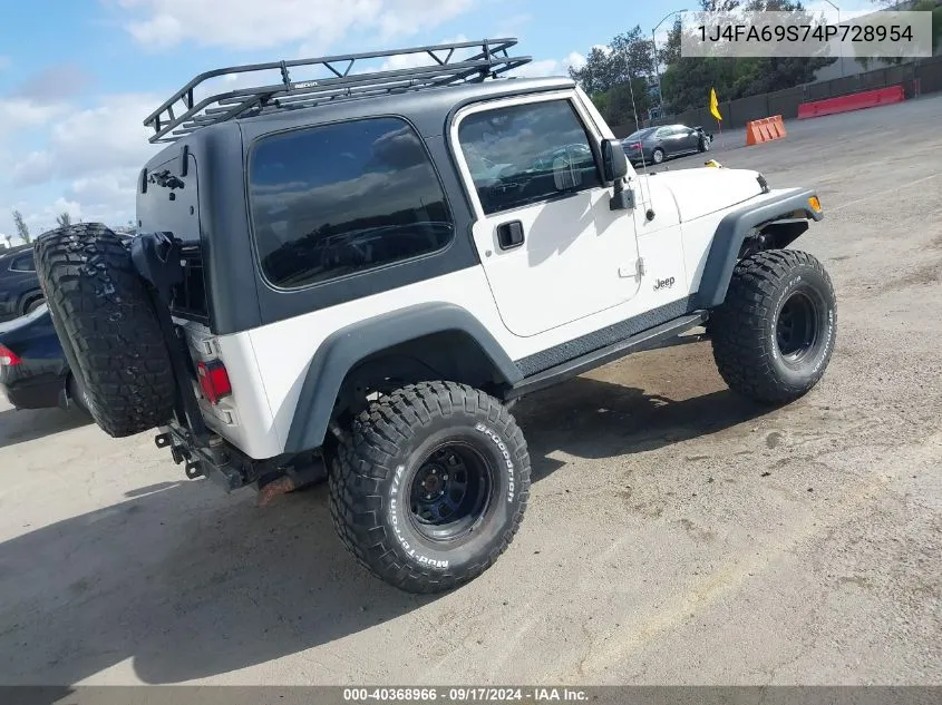 2004 Jeep Wrangler Rubicon VIN: 1J4FA69S74P728954 Lot: 40368966