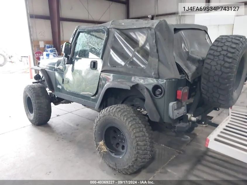 2004 Jeep Wrangler Rubicon VIN: 1J4FA69S34P743127 Lot: 40369227