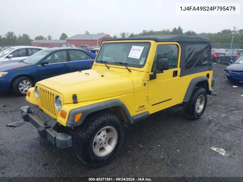 2004 Jeep Wrangler / Tj Sport VIN: 1J4FA49S24P795479 Lot: 40371561