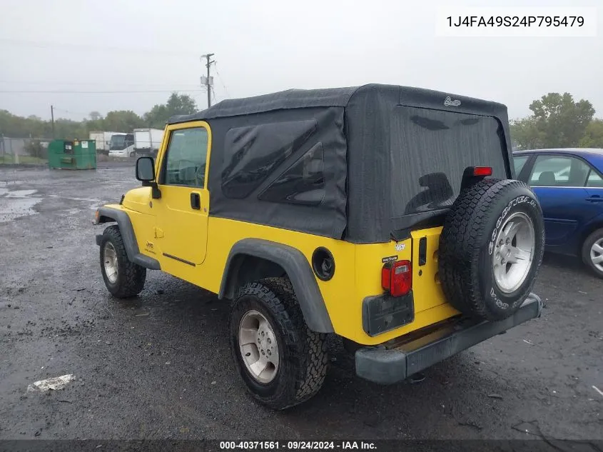 2004 Jeep Wrangler / Tj Sport VIN: 1J4FA49S24P795479 Lot: 40371561