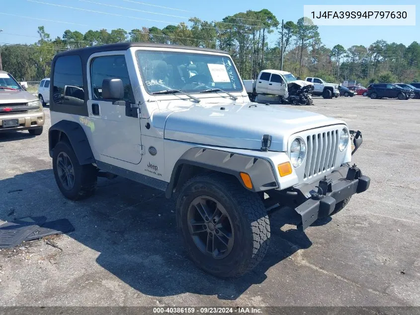 2004 Jeep Wrangler X VIN: 1J4FA39S94P797630 Lot: 40386159