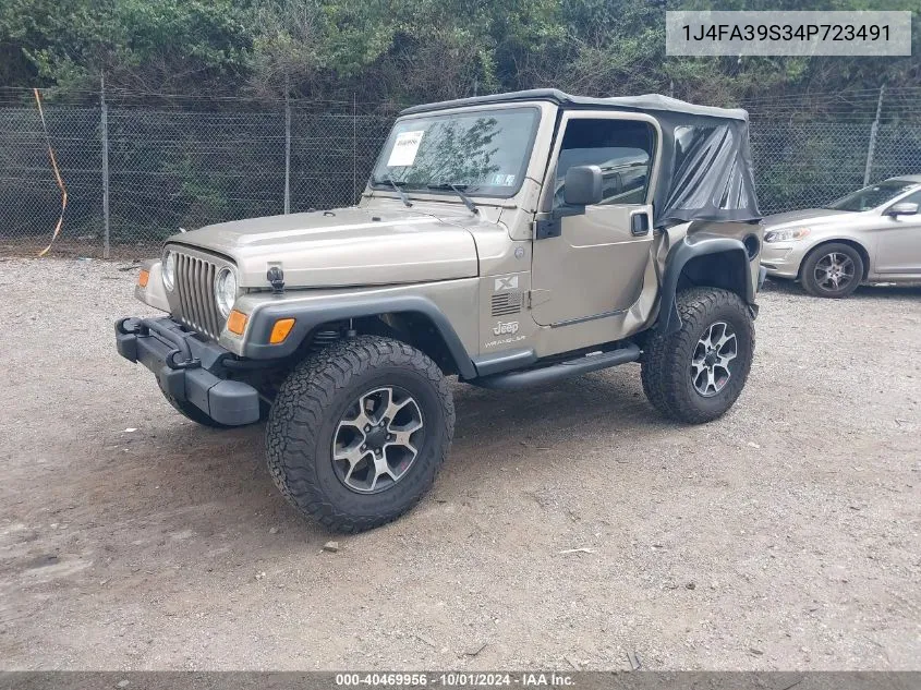 1J4FA39S34P723491 2004 Jeep Wrangler X