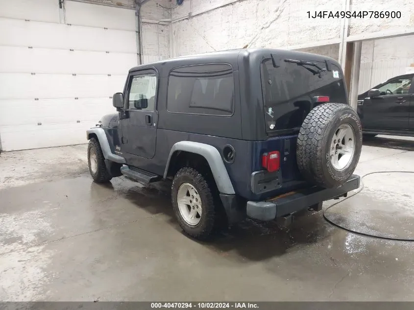 1J4FA49S44P786900 2004 Jeep Wrangler Unlimited