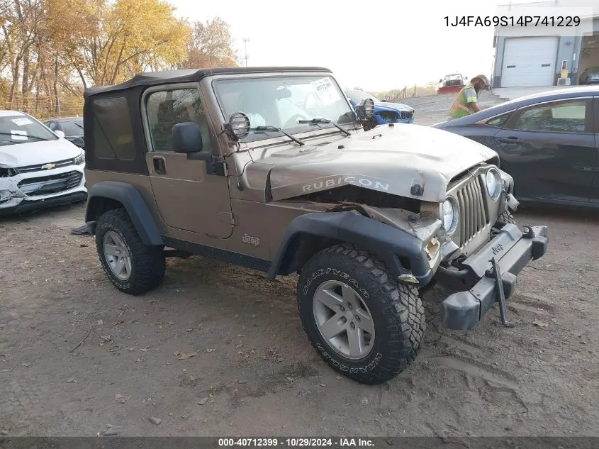 2004 Jeep Wrangler Rubicon VIN: 1J4FA69S14P741229 Lot: 40712399