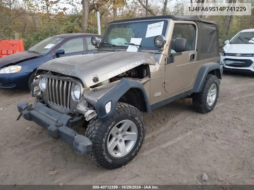 2004 Jeep Wrangler Rubicon VIN: 1J4FA69S14P741229 Lot: 40712399