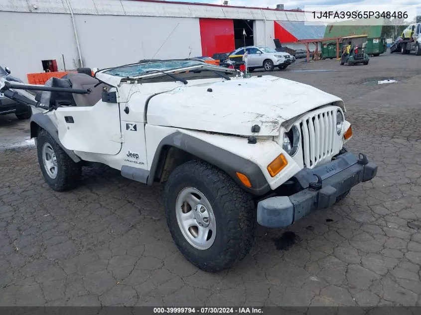 1J4FA39S65P348486 2005 Jeep Wrangler X