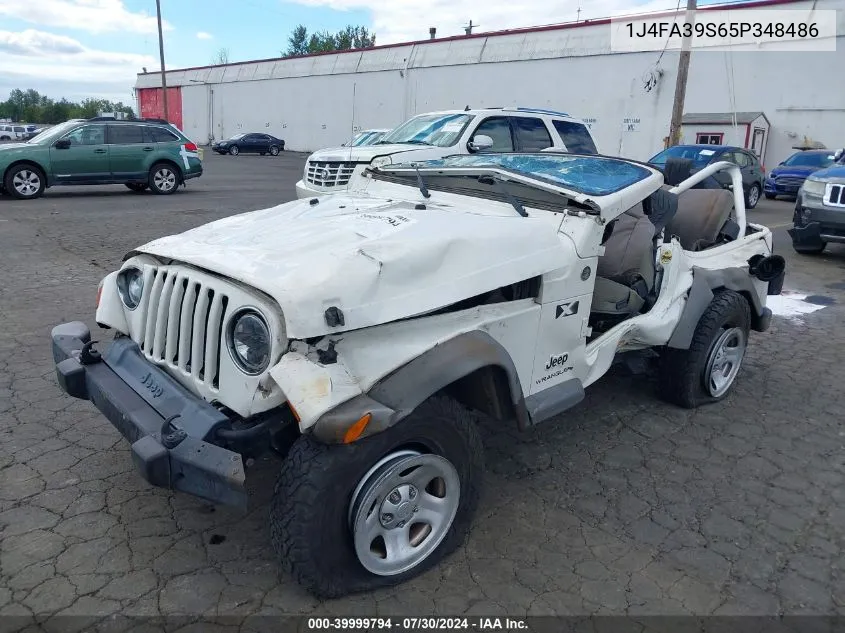 1J4FA39S65P348486 2005 Jeep Wrangler X