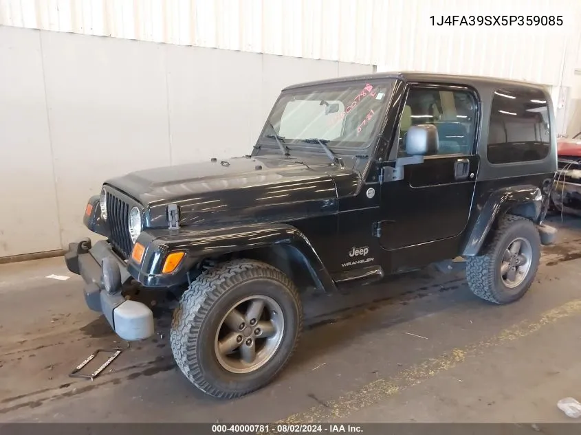 2005 Jeep Wrangler X VIN: 1J4FA39SX5P359085 Lot: 40000781