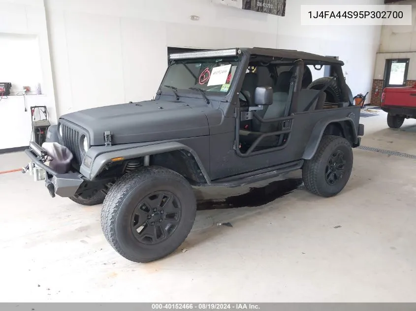 1J4FA44S95P302700 2005 Jeep Wrangler Unlimited