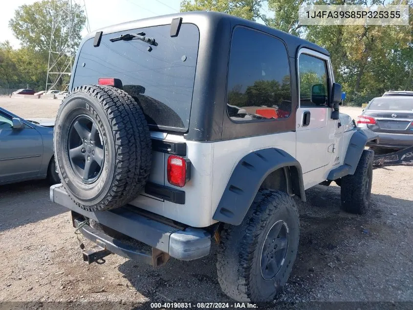 1J4FA39S85P325355 2005 Jeep Wrangler X