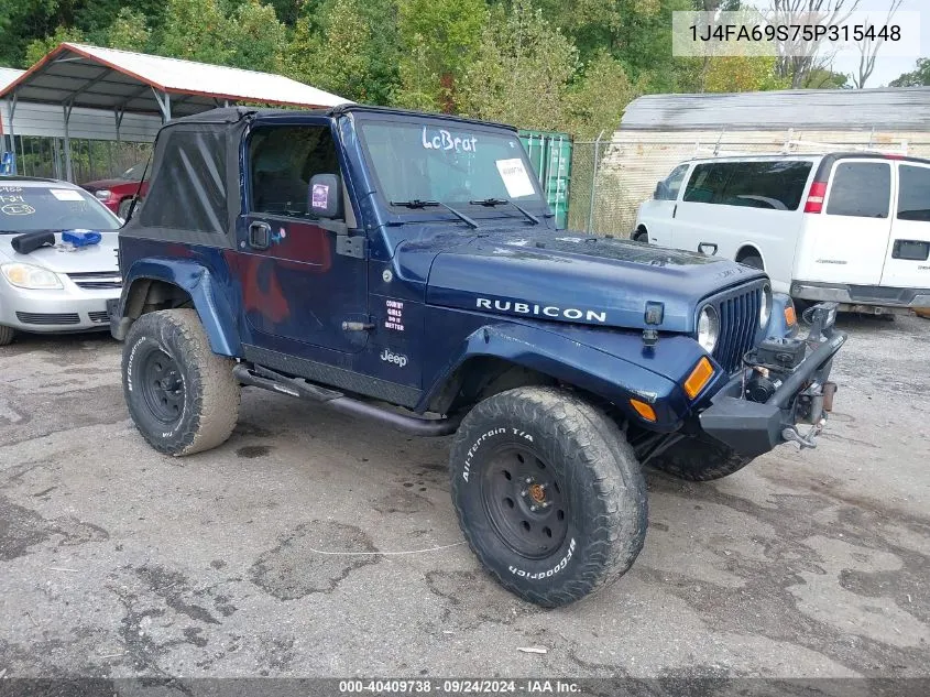 2005 Jeep Wrangler / Tj Rubicon VIN: 1J4FA69S75P315448 Lot: 40409738