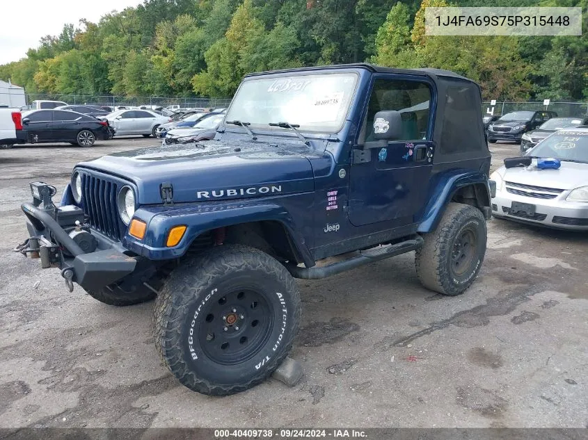 1J4FA69S75P315448 2005 Jeep Wrangler / Tj Rubicon