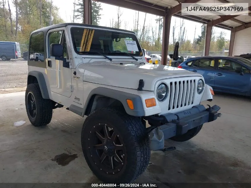 1J4FA49S25P347969 2005 Jeep Wrangler Sport