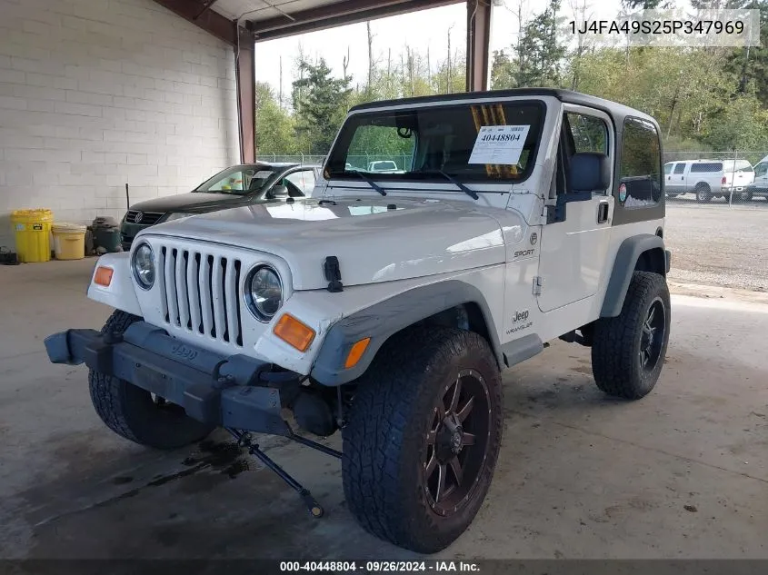 1J4FA49S25P347969 2005 Jeep Wrangler Sport