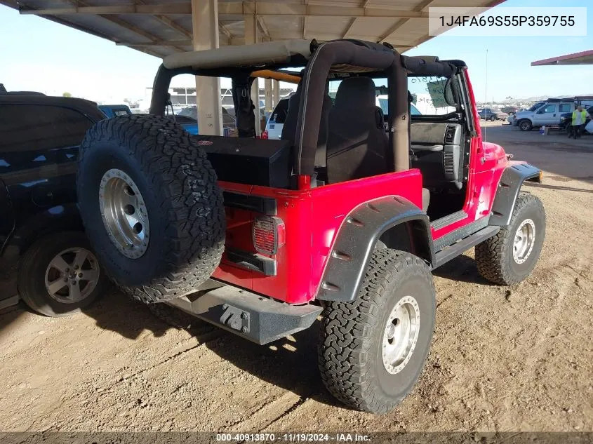 2005 Jeep Wrangler Rubicon VIN: 1J4FA69S55P359755 Lot: 40913870