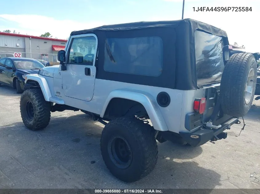 2006 Jeep Wrangler VIN: 1J4FA44S96P725584 Lot: 39885880