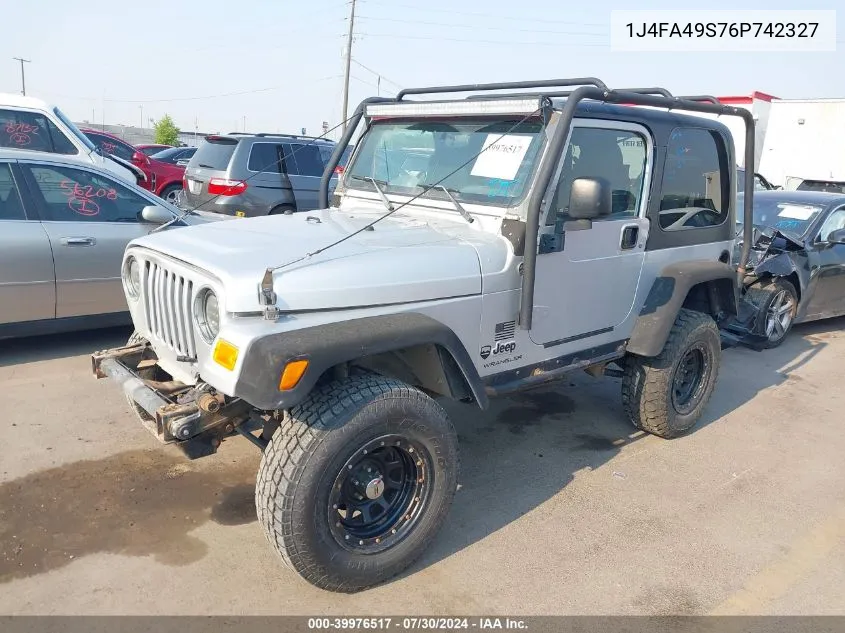 1J4FA49S76P742327 2006 Jeep Wrangler Sport