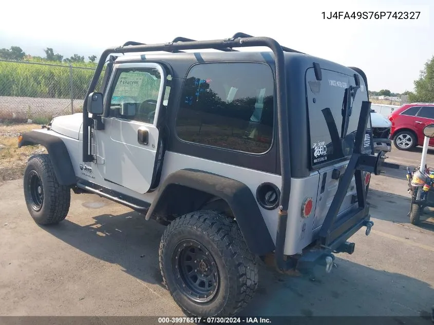 2006 Jeep Wrangler Sport VIN: 1J4FA49S76P742327 Lot: 39976517