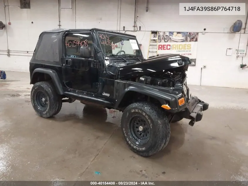 2006 Jeep Wrangler X VIN: 1J4FA39S86P764718 Lot: 40154408