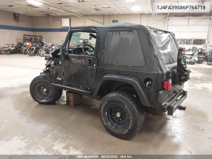 1J4FA39S86P764718 2006 Jeep Wrangler X