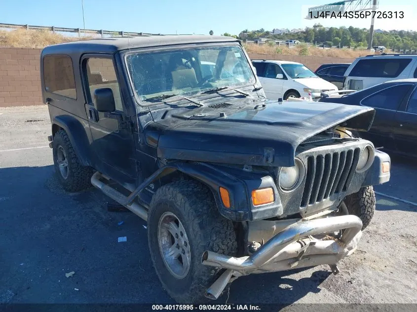 2006 Jeep Wrangler Unlimited VIN: 1J4FA44S56P726313 Lot: 40175995