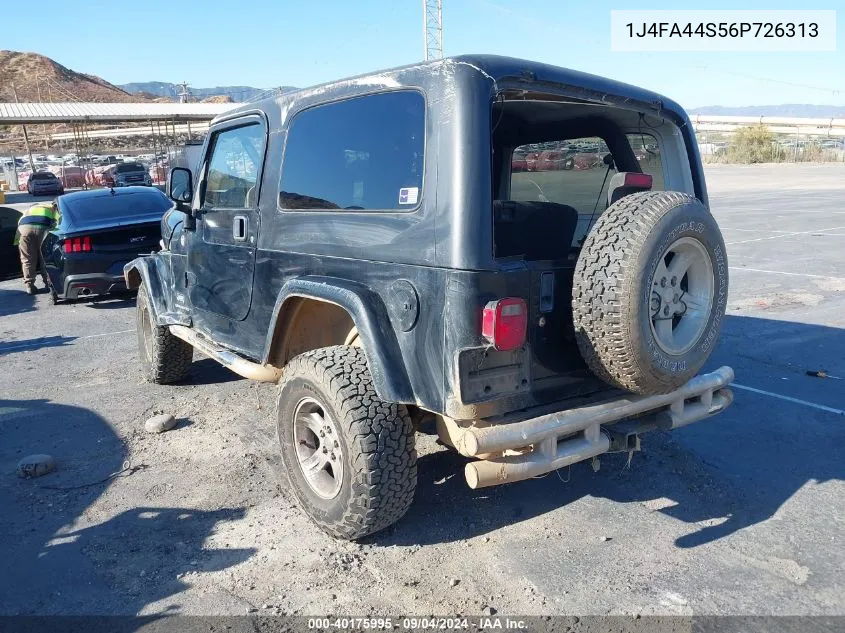 2006 Jeep Wrangler Unlimited VIN: 1J4FA44S56P726313 Lot: 40175995