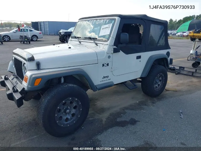 2006 Jeep Wrangler X VIN: 1J4FA39S76P730933 Lot: 40189955