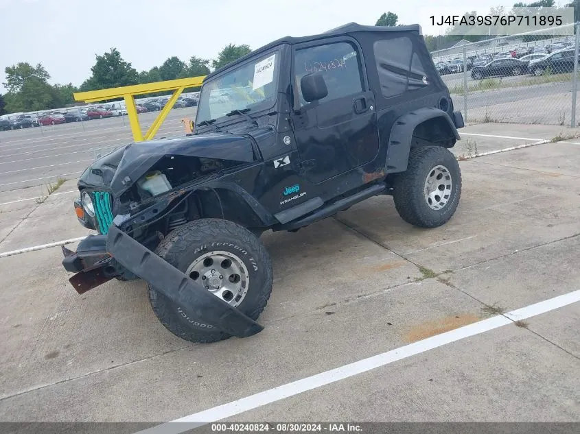 2006 Jeep Wrangler X VIN: 1J4FA39S76P711895 Lot: 40240824