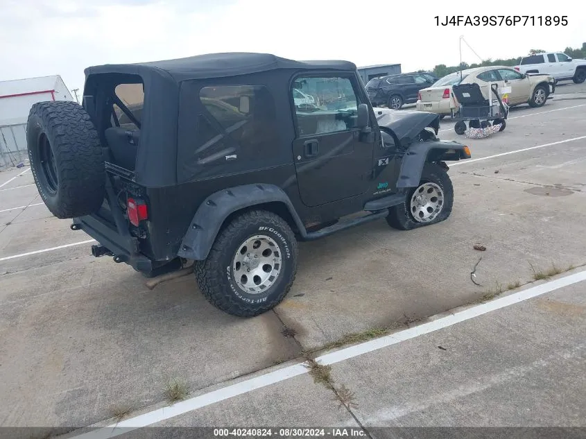 1J4FA39S76P711895 2006 Jeep Wrangler X