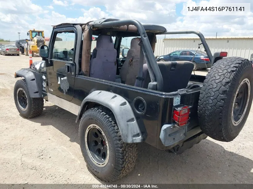 1J4FA44S16P761141 2006 Jeep Wrangler Unlimited