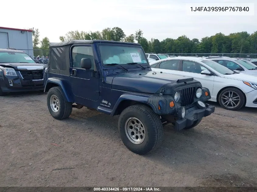 1J4FA39S96P767840 2006 Jeep Wrangler X