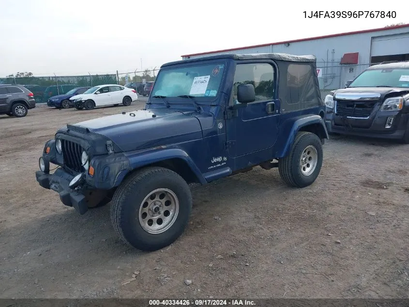 1J4FA39S96P767840 2006 Jeep Wrangler X