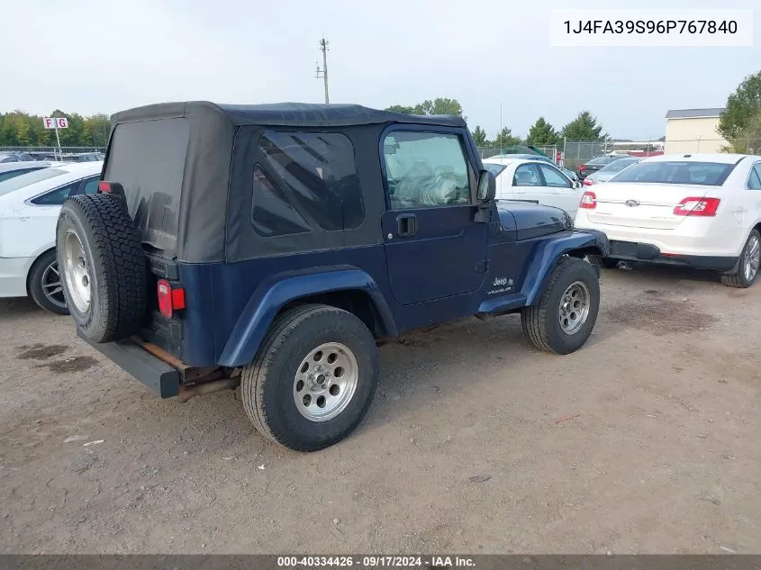 1J4FA39S96P767840 2006 Jeep Wrangler X