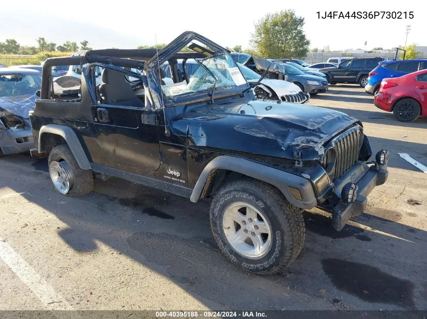 1J4FA44S36P730215 2006 Jeep Wrangler / Tj Unlimited